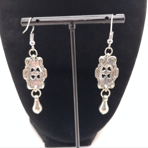 Plunder Designs Necklace Bracelet Earrings Honeysuckle Set Silver Rhinestones - Picture 7 of 12